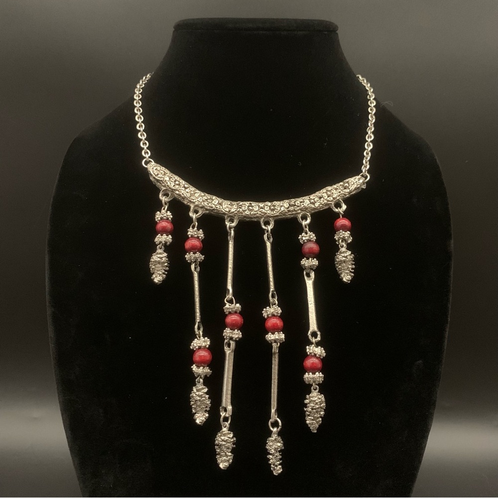 Vintage Waterfall Dangle Necklace